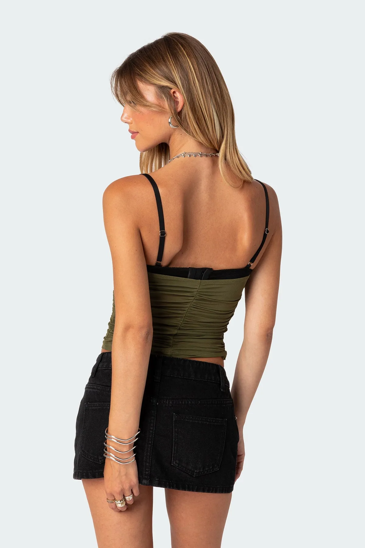 Moira Mesh Bra Top sold by Edikted product image thumbnail 4