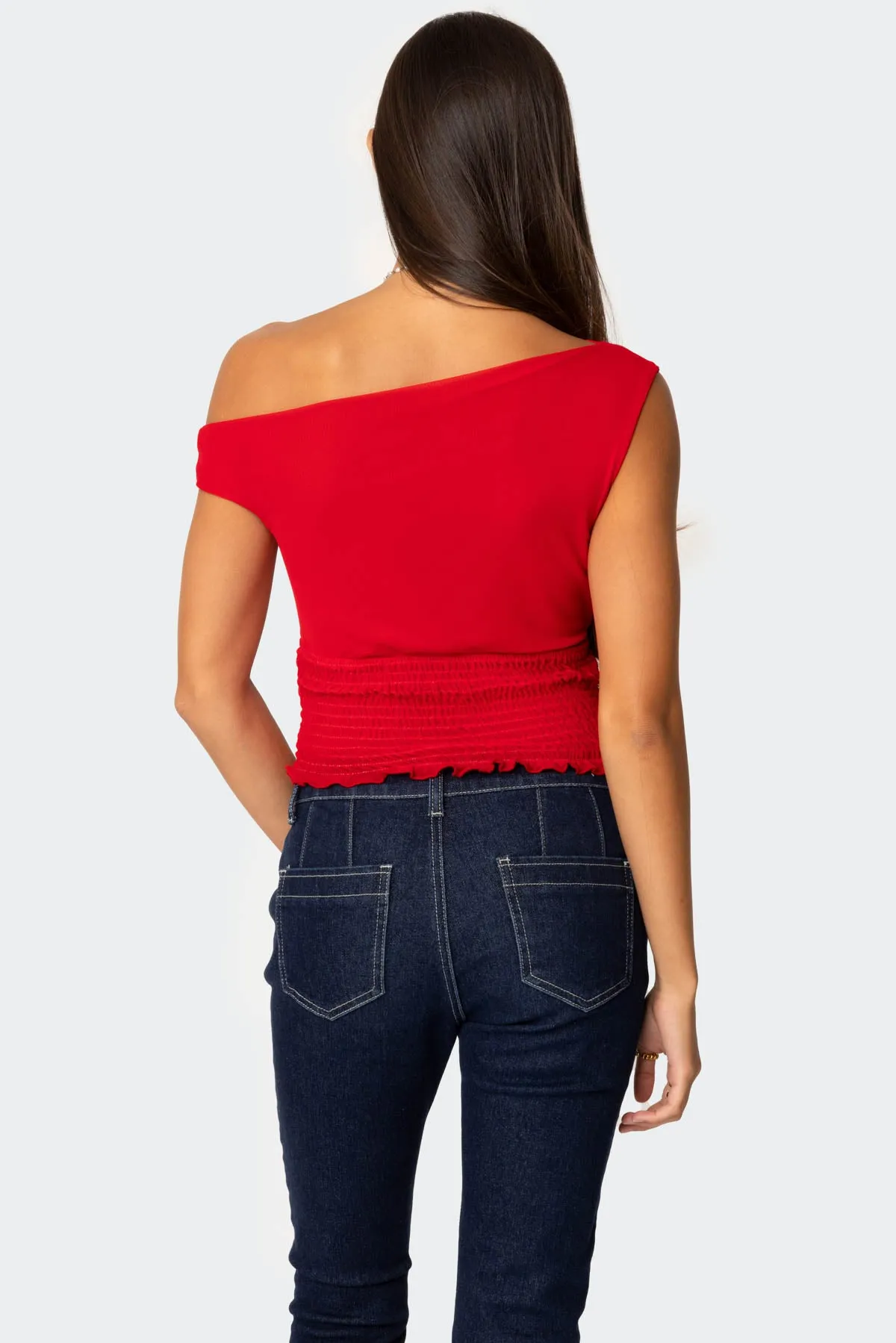 Jenny Scrunched Asymmetric Top sold by Edikted product image thumbnail 5
