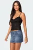 Angelina Sheer Lace Tank Top sold by Edikted