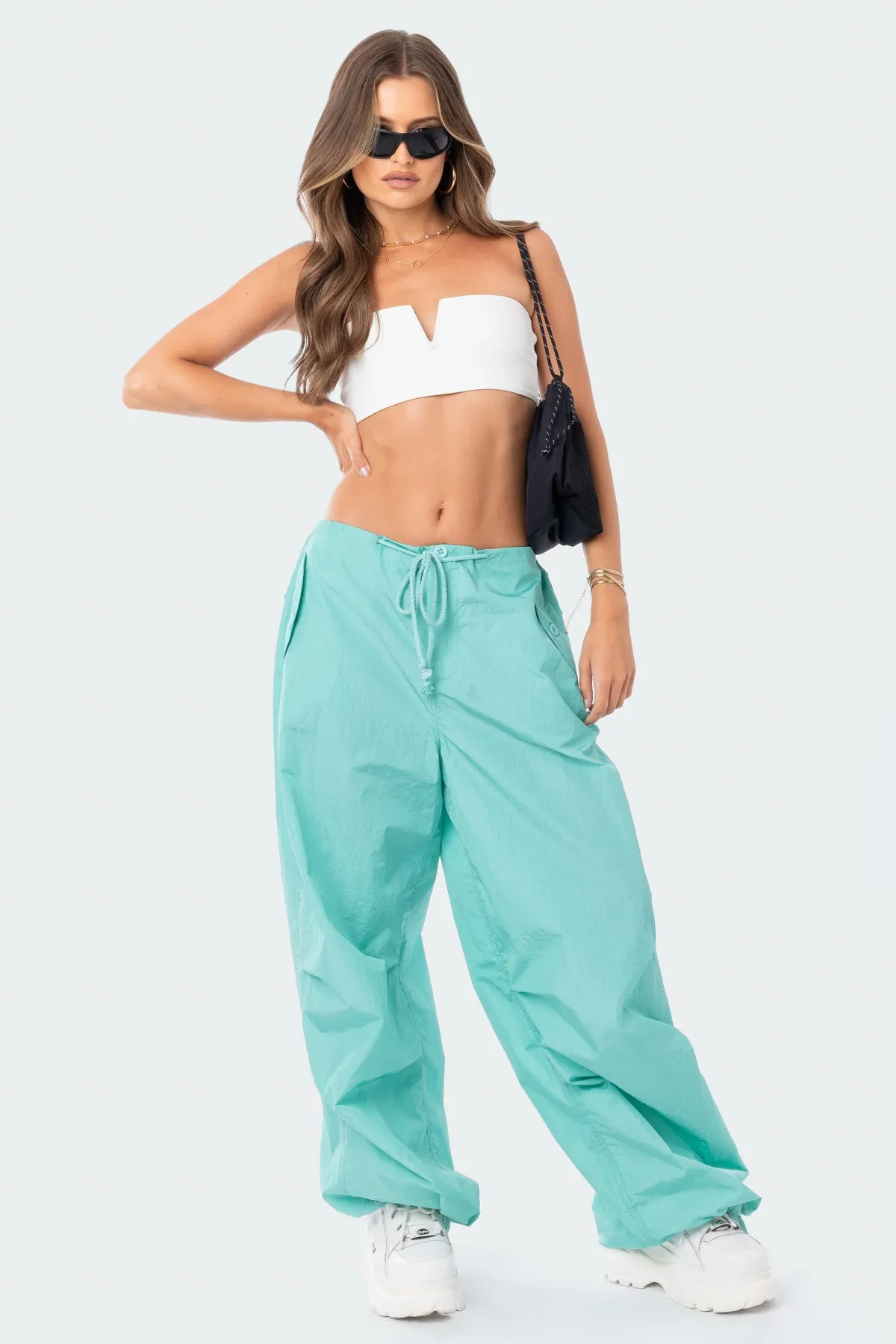 V Strapless Crop Top sold by Edikted product image thumbnail 2