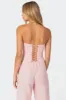 Arya Linen Look Corset sold by Edikted