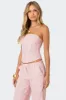 Arya Linen Look Corset sold by Edikted