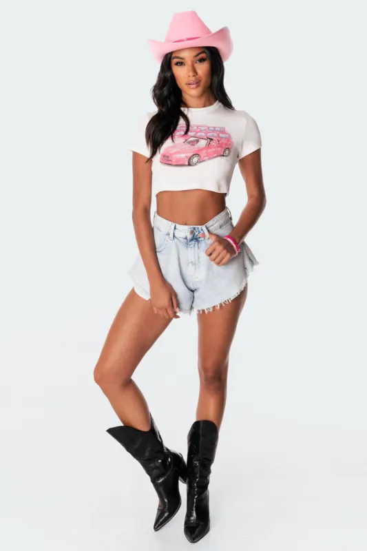 Savage Cropped T-Shirt sold by Edikted