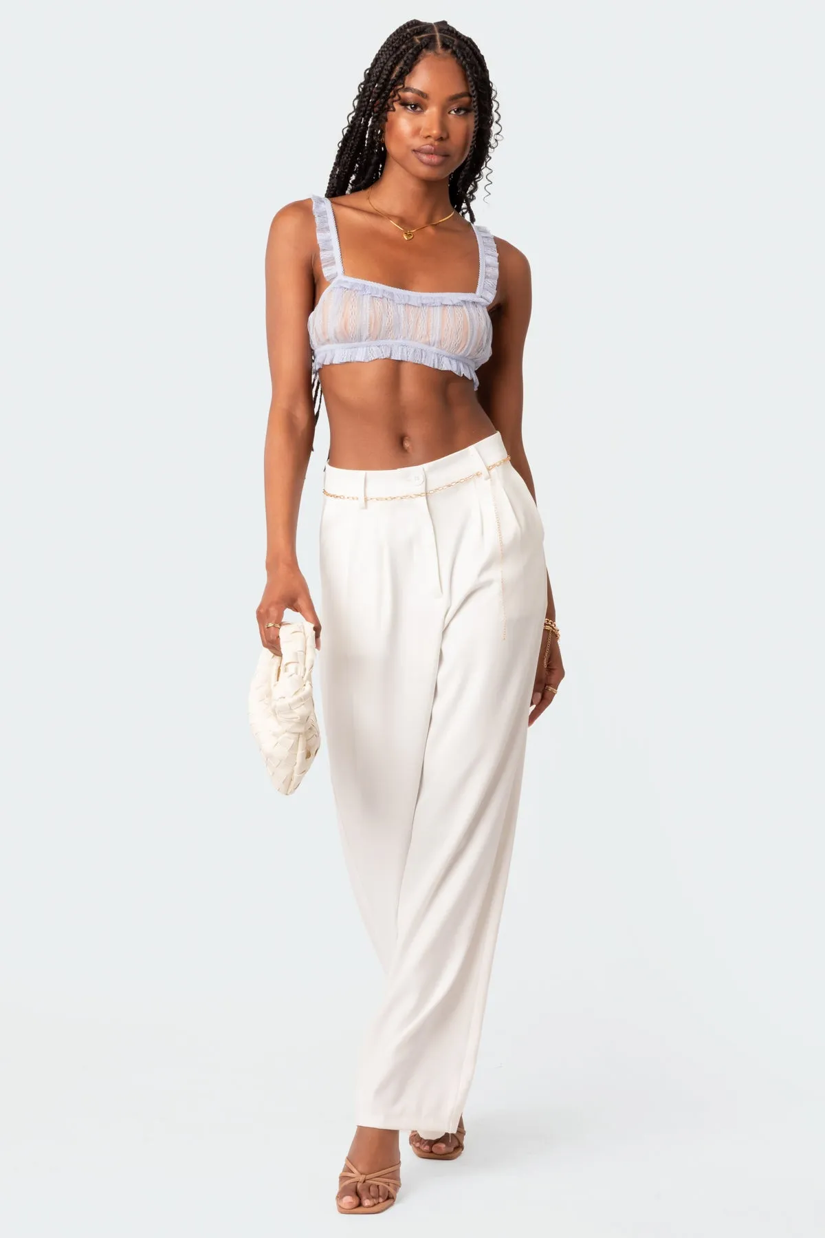 High Rise Tailored Trousers sold by Edikted product image thumbnail 5