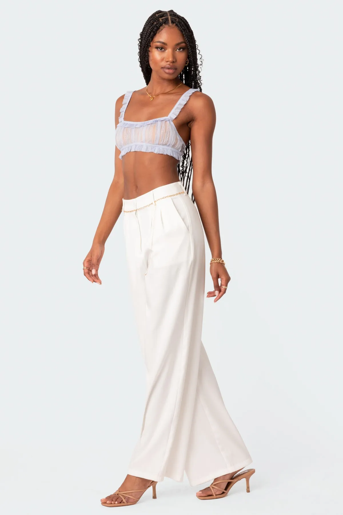 High Rise Tailored Trousers sold by Edikted product image thumbnail 3