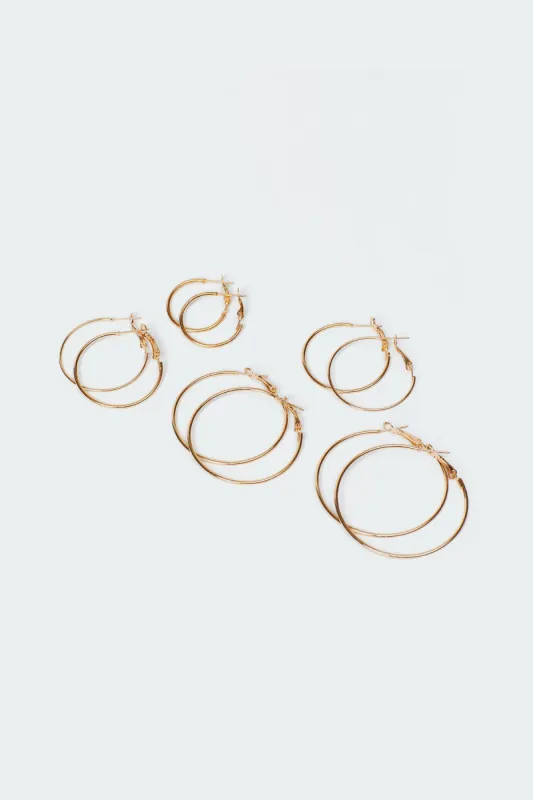 Ultimate Hoop Earring Pack sold by Edikted
