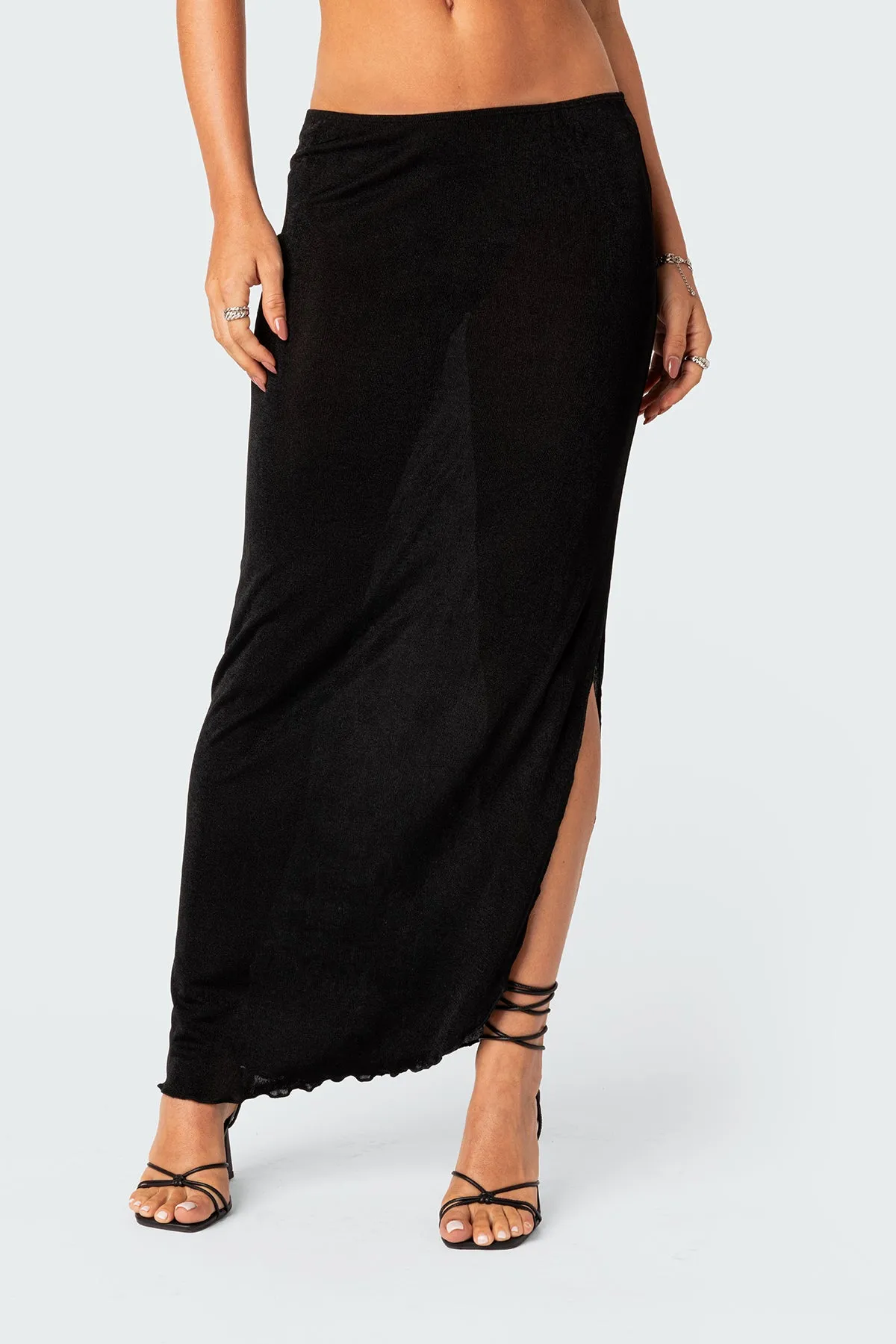 Milan Slitted Maxi Skirt sold by Edikted product image thumbnail 2