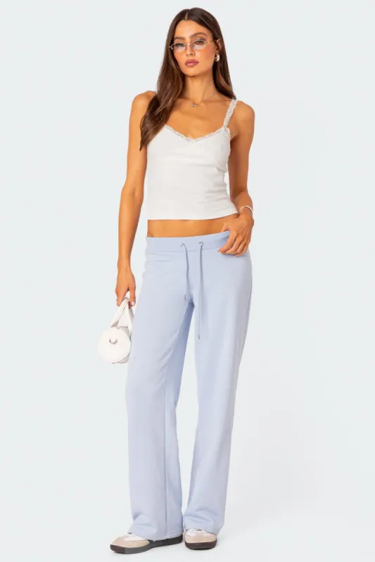 Quinn Straight Leg Sweatpants sold by Edikted