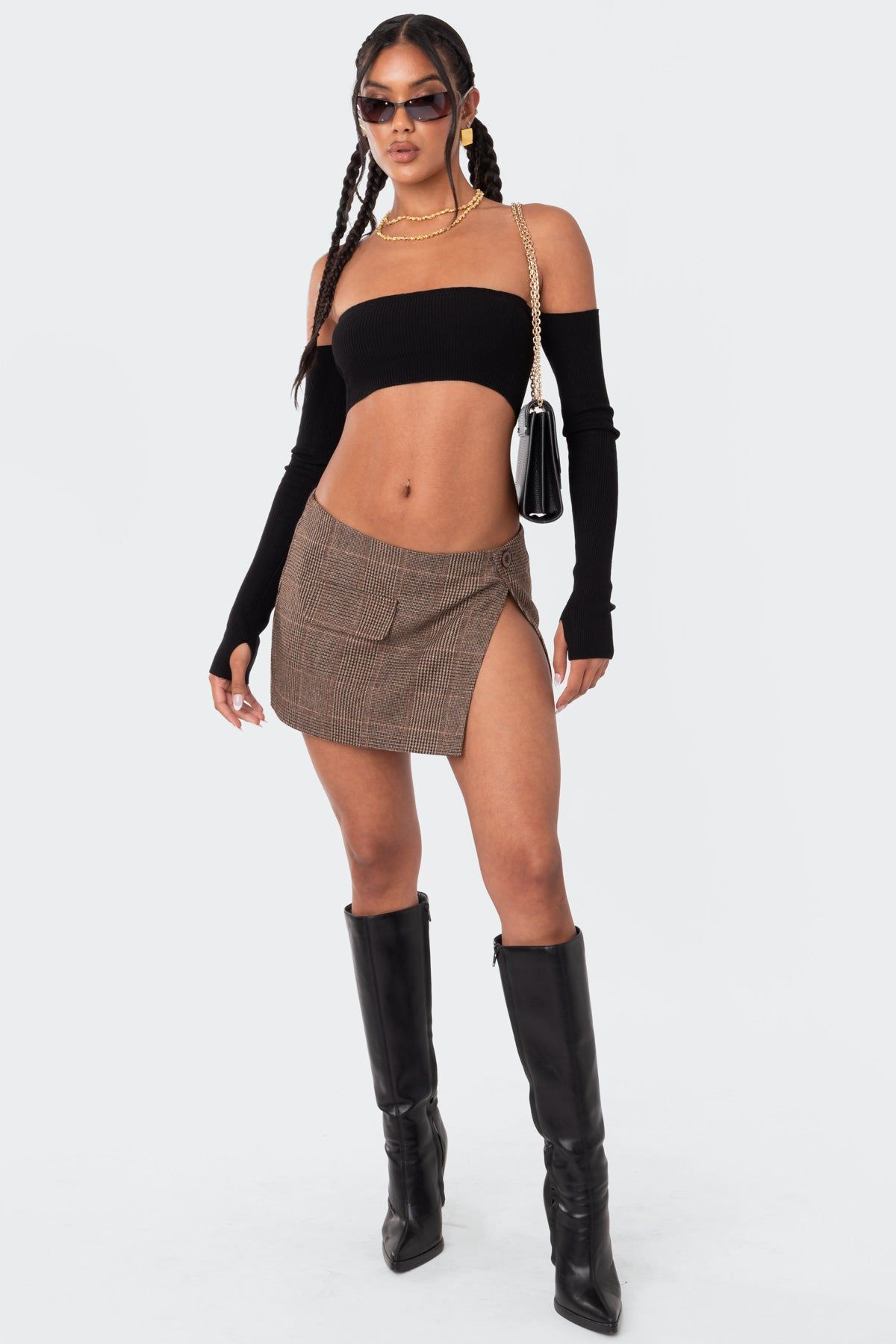 Dylan Knitted Bandeau Top sold by Edikted product image thumbnail 2