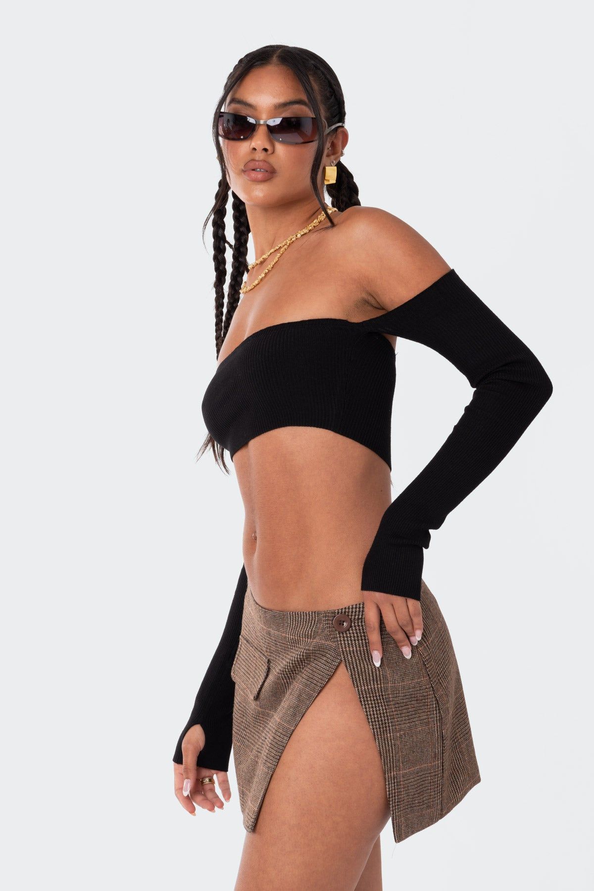 Dylan Knitted Bandeau Top sold by Edikted product image thumbnail 4