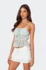 Addy Tie Front Sheer Chiffon Top sold by Edikted
