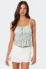 Addy Tie Front Sheer Chiffon Top sold by Edikted
