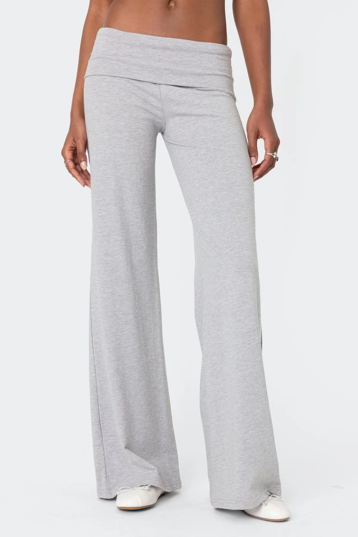 Wide Leg Foldover Pants sold by Edikted product image thumbnail 2