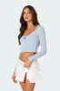 Lorey Lacey Knit Top sold by Edikted