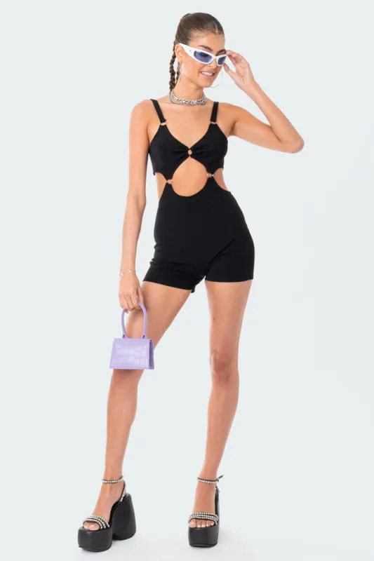 Jasper Cut-Out Romper made by Edikted