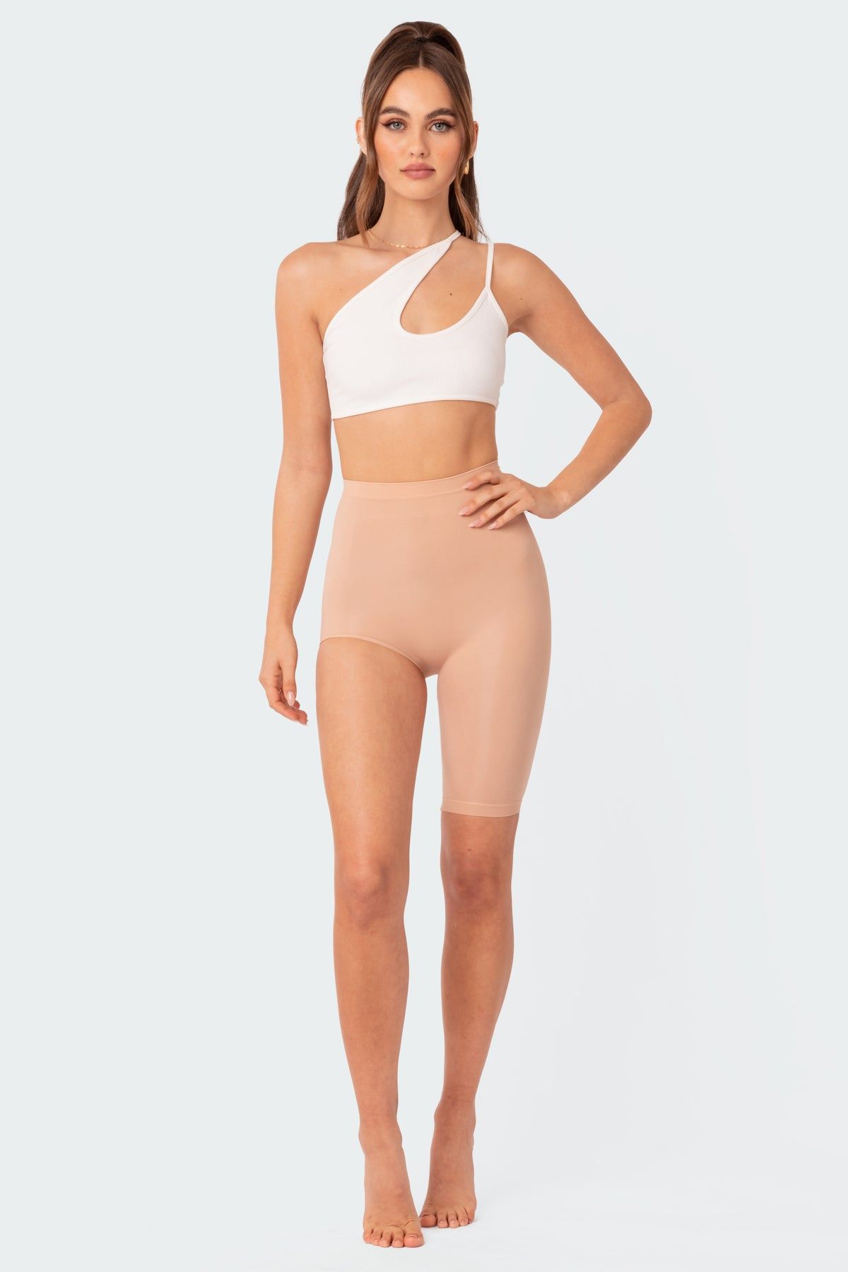 Slit Shaping Shorts sold by Edikted