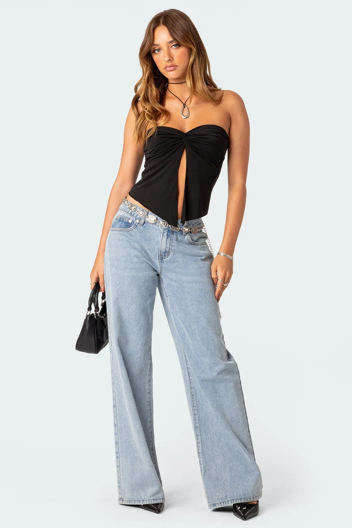 Twisted Split Front Tube Top sold by Edikted product image thumbnail 2