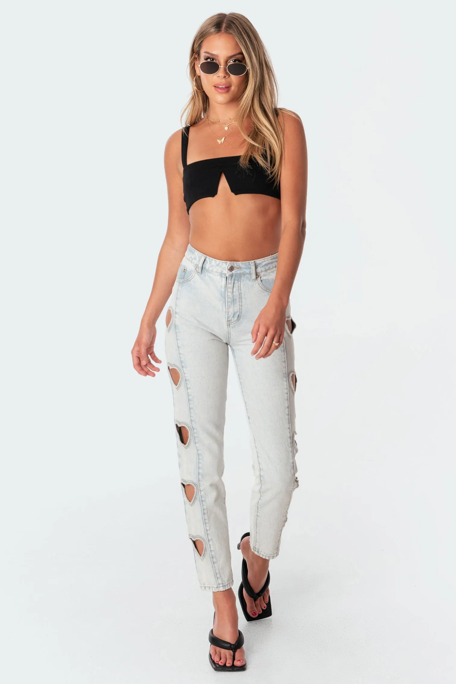 Valeria V Crop Top sold by Edikted product image thumbnail 2