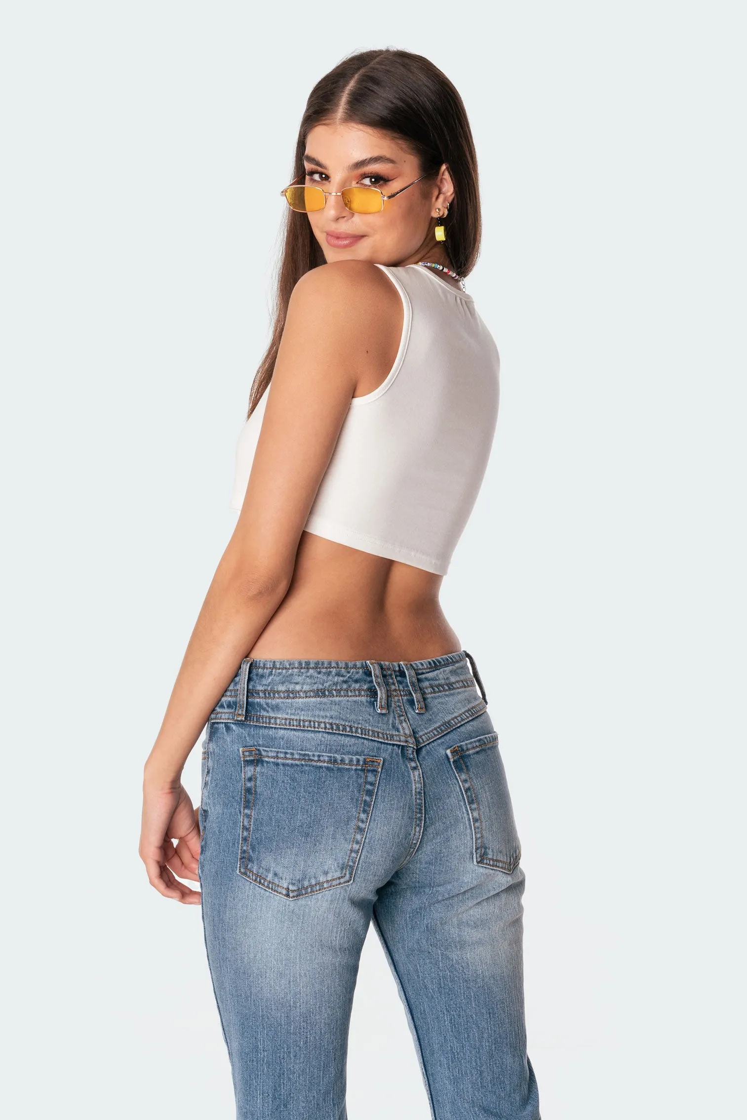 Flutter By Crop Top sold by Edikted product image thumbnail 5