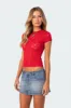 Kaori Sheer Lace T Shirt sold by Edikted