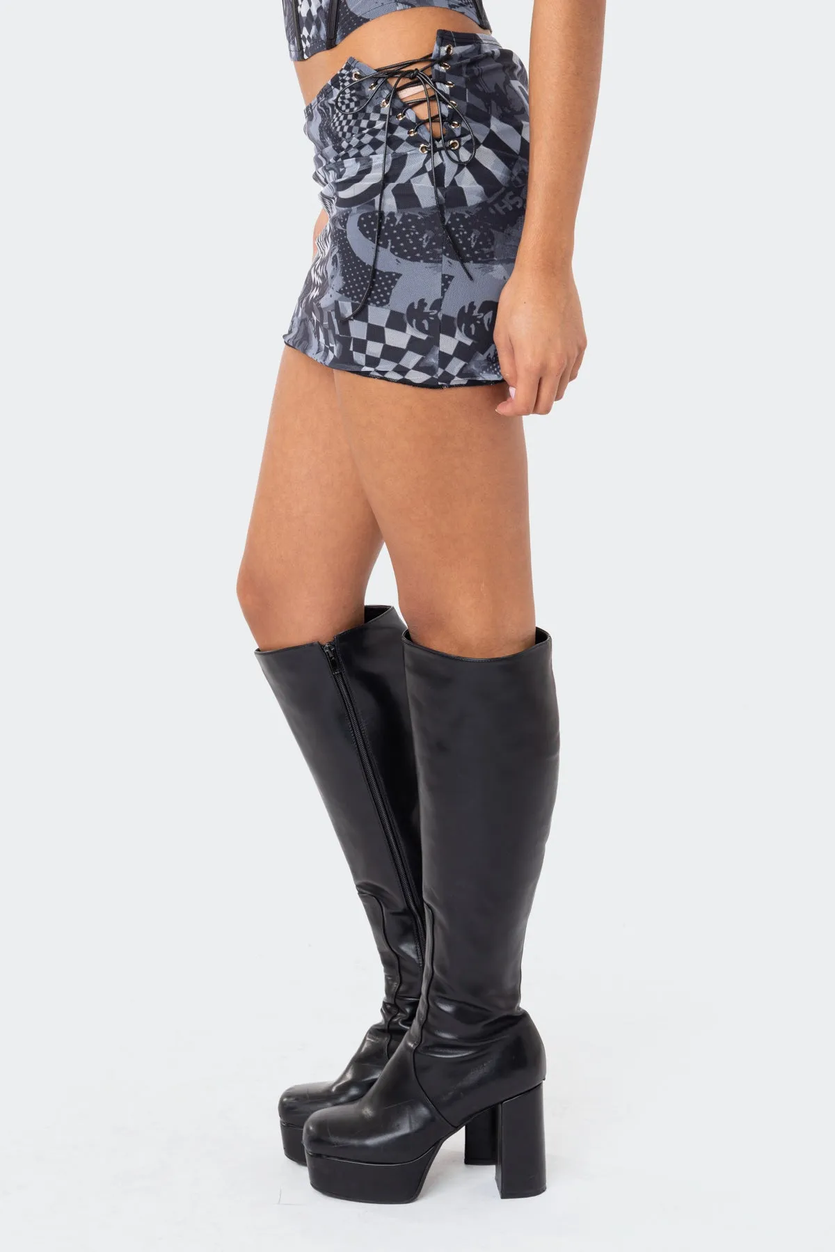 Tati Mini Mesh Skirt sold by Edikted product image thumbnail 3