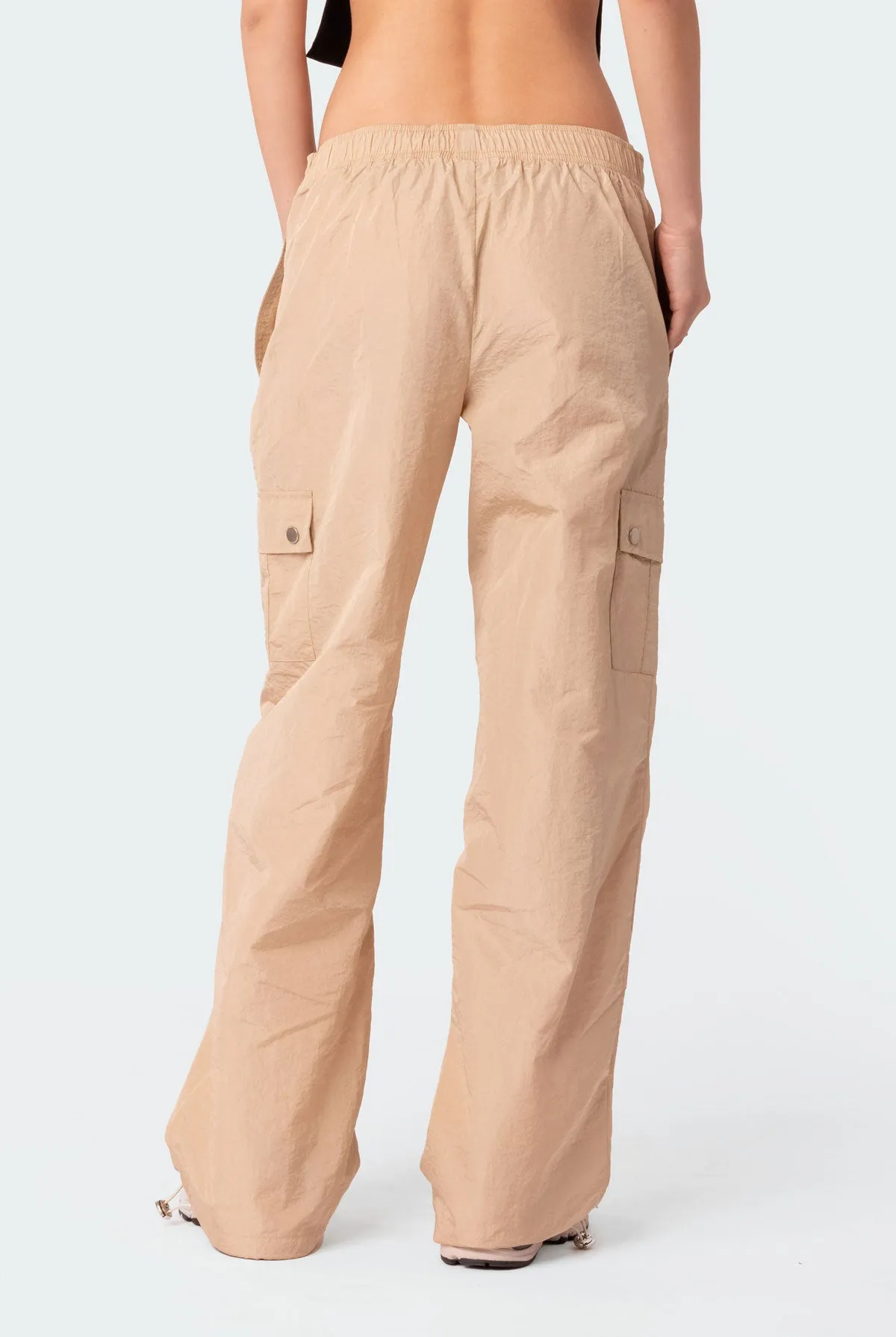 Roy Low Rise Nylon Cargo Pants sold by Edikted product image thumbnail 4