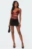 Spice Cut Out Sheer Lace Tank Top sold by Edikted