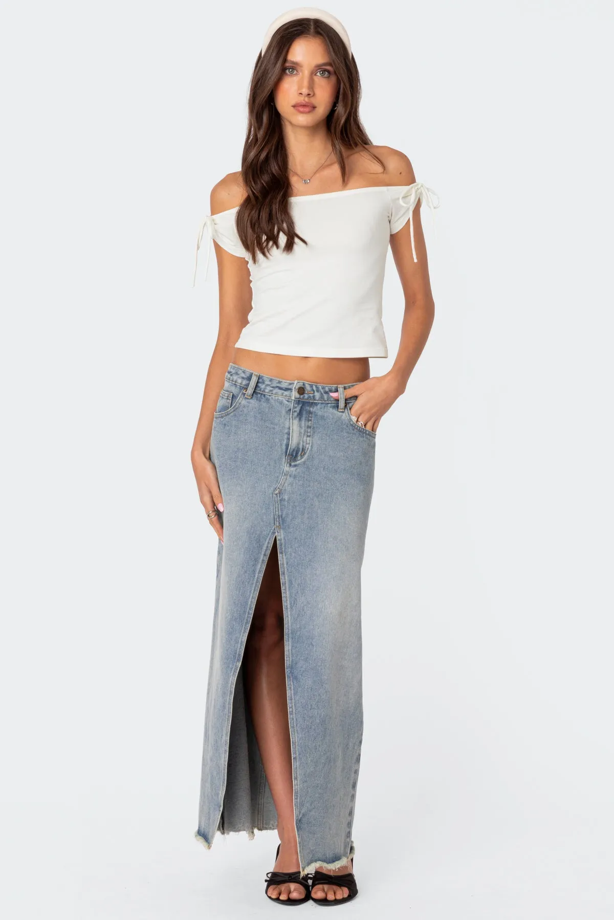 Jess Off Shoulder Top sold by Edikted product image thumbnail 2