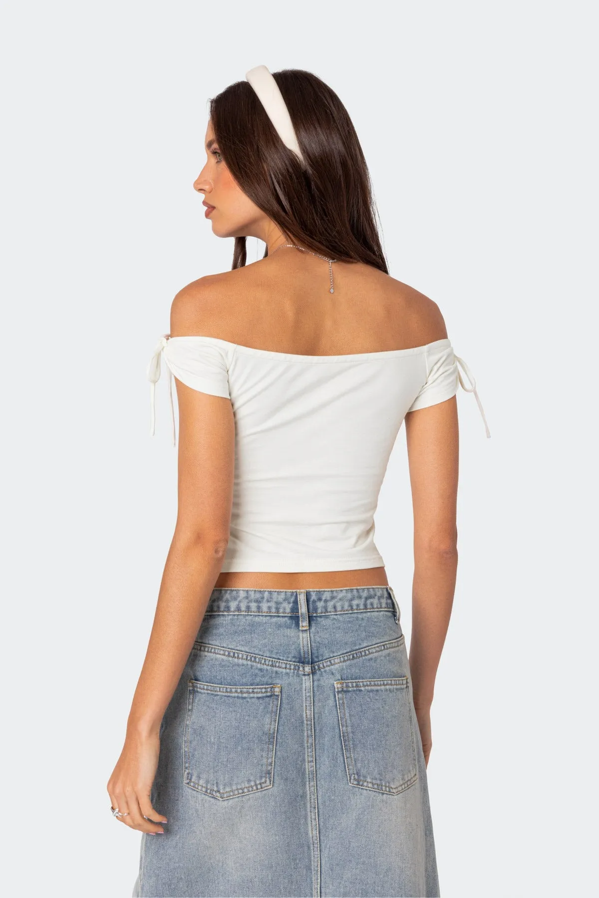 Jess Off Shoulder Top sold by Edikted product image thumbnail 4