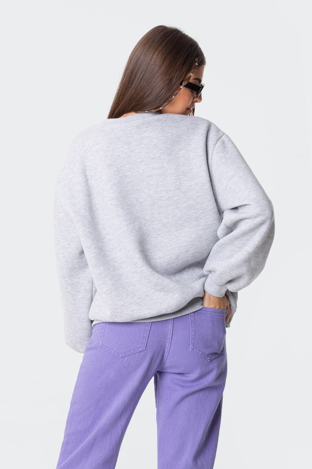 Happy Mindset Sweatshirt sold by Edikted product image thumbnail 5