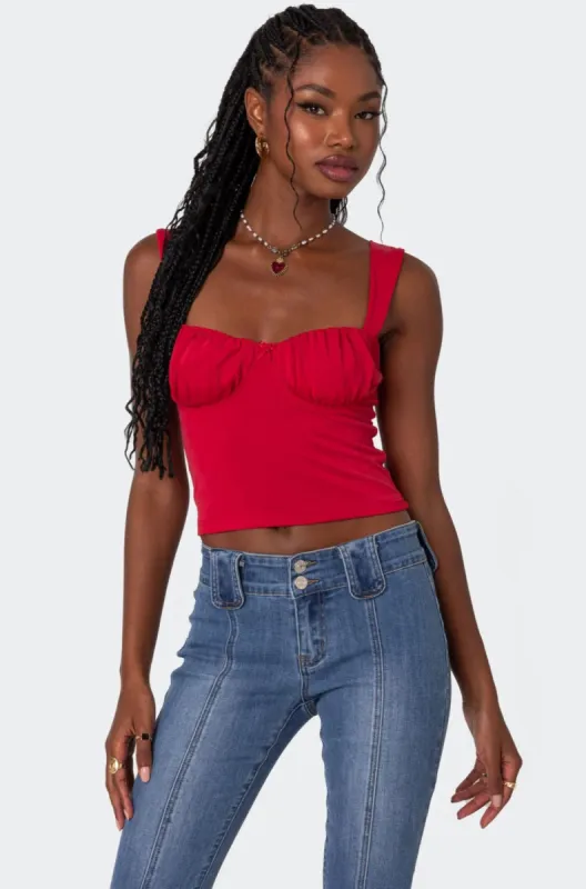 Danica Cupped Tank Top sold by Edikted