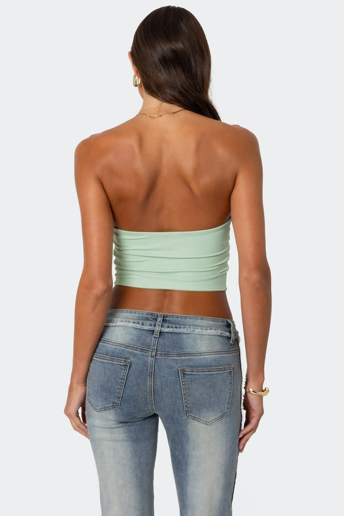 Cinched Strapless Triangle Top sold by Edikted product image thumbnail 5