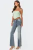 Cinched Strapless Triangle Top sold by Edikted