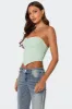 Cinched Strapless Triangle Top sold by Edikted