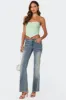 Cinched Strapless Triangle Top sold by Edikted