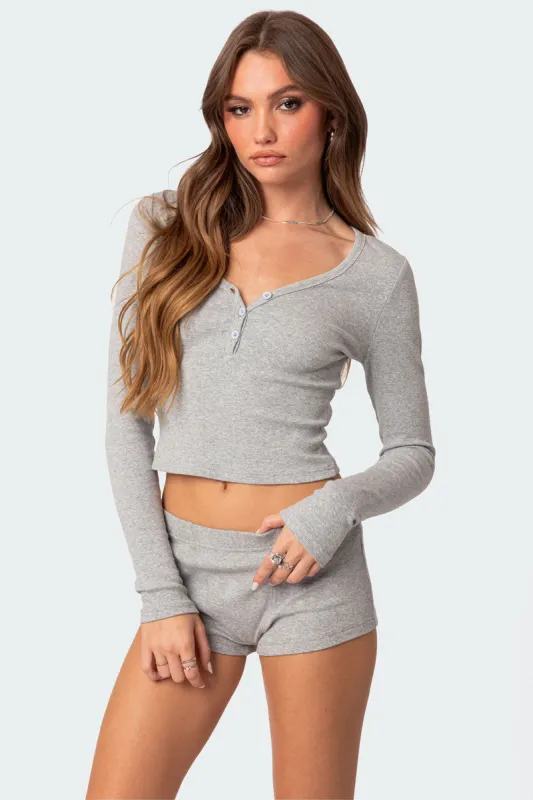 Rebekah Ribbed Top sold by Edikted