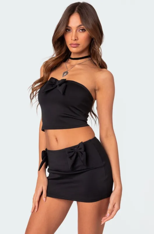 Gabriella Bow Tube Top made by Edikted