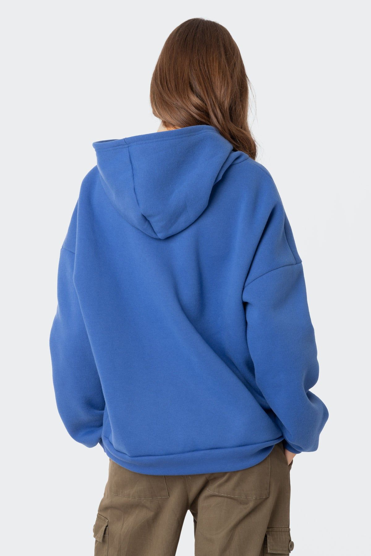 Stay Positive Oversized Hoodie sold by Edikted product image thumbnail 4