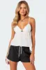 Emilie Eyelet Tank Top sold by Edikted