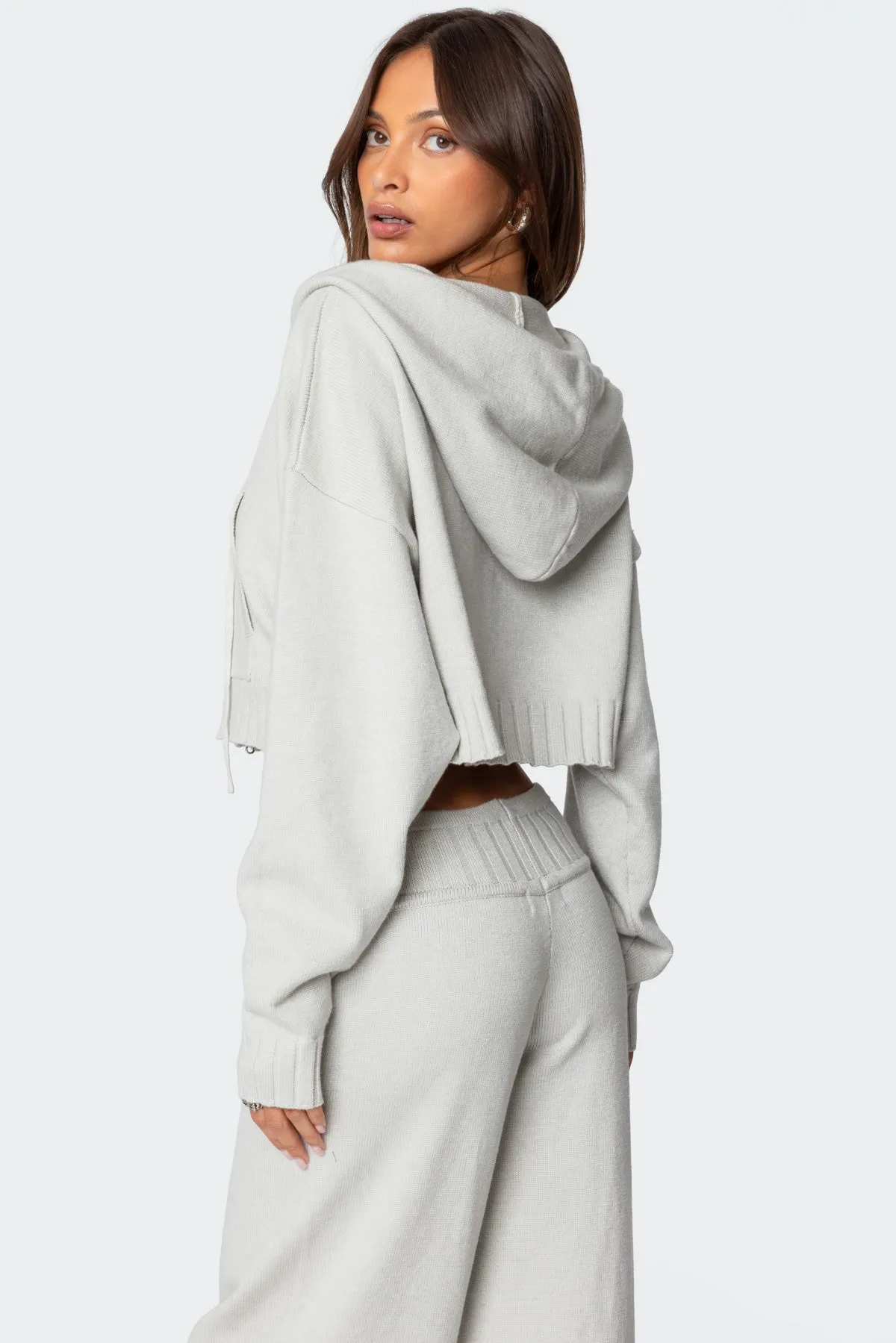 Russell Knit Hooded Cardigan sold by Edikted product image thumbnail 5