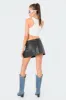 Gwyneth Faux Leather Mini Skirt sold by Edikted