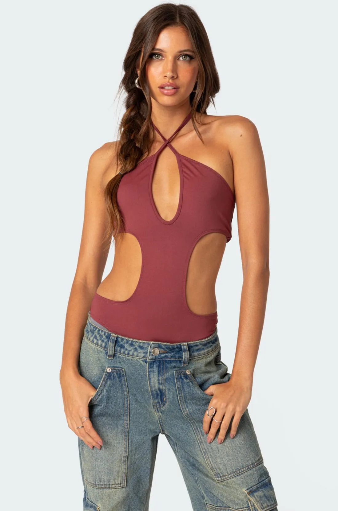 Unity Cut Out Bodysuit sold by Edikted