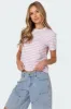 Callahan Striped T Shirt sold by Edikted