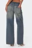 Magda Low Rise Acid Wash Jeans sold by Edikted
