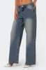 Magda Low Rise Acid Wash Jeans sold by Edikted