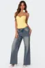 Magda Low Rise Acid Wash Jeans sold by Edikted