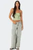 Petite Magda Low Rise Acid Wash Jeans sold by Edikted