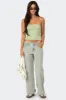 Petite Magda Low Rise Acid Wash Jeans sold by Edikted