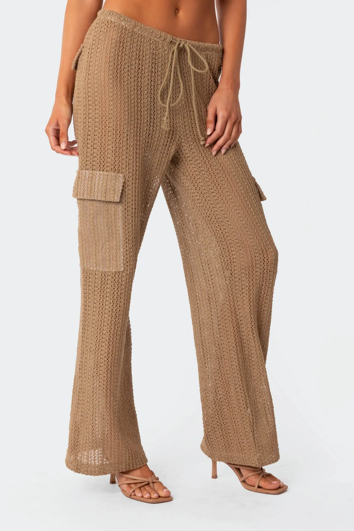 Ines Crochet Low Rise Cargo Pants sold by Edikted product image thumbnail 3