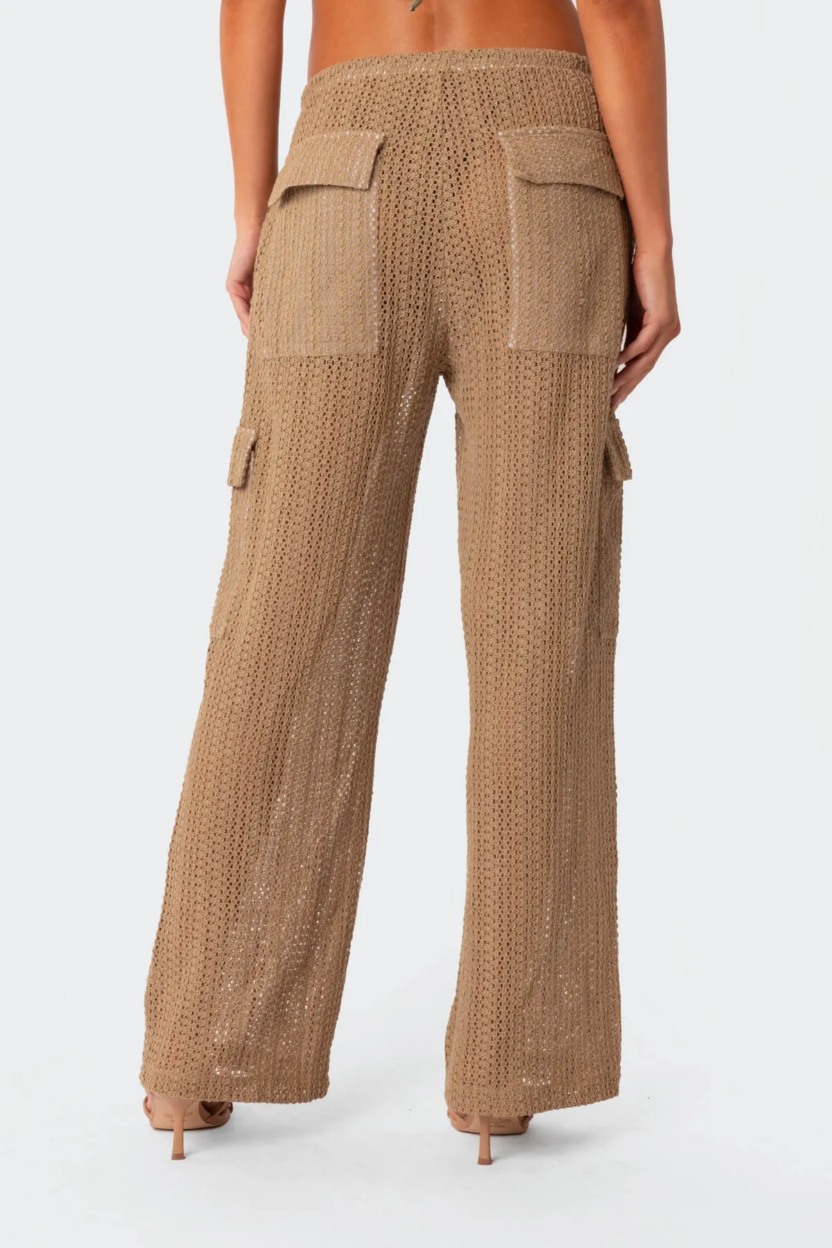 Ines Crochet Low Rise Cargo Pants sold by Edikted product image thumbnail 4